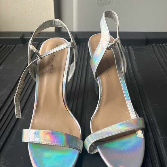 New Look Holographic Women's Sandals - Picture 1 of 6